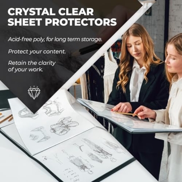 Dunwell 9x12 Art Portfolio Binder with Black Mounting Paper