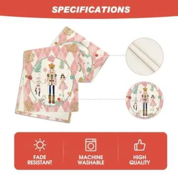 Artoid Mode Christmas Table Runner for Holiday Decor