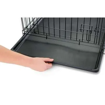 Carlson Pet Products SECURE AND FOLDABLE Single Door Metal Dog Crate, Small, 24.0"L x 18.0"W x 19.0"H