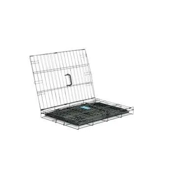 Carlson Pet Products SECURE AND FOLDABLE Single Door Metal Dog Crate, Small, 24.0"L x 18.0"W x 19.0"H