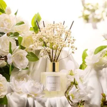 COCORRÍNA Gardenia Reed Diffuser - 6.7 Fl.oz Long-Lasting Aroma