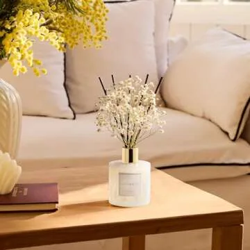 COCORRÍNA Gardenia Reed Diffuser - 6.7 Fl.oz Long-Lasting Aroma