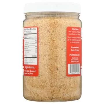 Pork Panko - 0 Carb Pork Rind Bread Crumbs - Keto and Paleo Friendly, Naturally Gluten-Free and Carb-Free - Case of (6) 12oz Pork Panko Jars