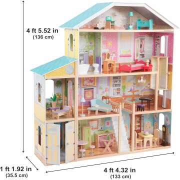 KidKraft Wooden Dollhouse with 34 Accessories