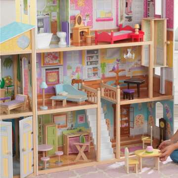 KidKraft Wooden Dollhouse with 34 Accessories