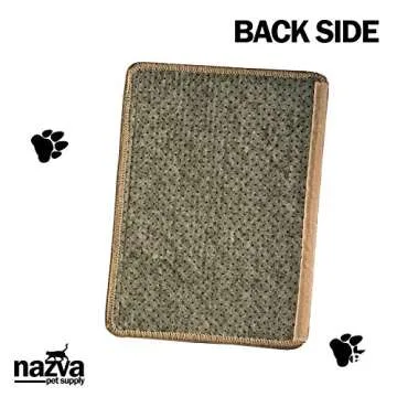 Cat Scratcher Sisal Mat - 16” x 12” (Pack of 2) - Natural Scratching Pad Velcro Furniture Carpets Sofas Couch Protector