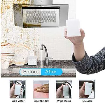 100 Pack Magic Sponges Eraser for Effective Cleaning