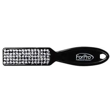 ForPro Professional Collection Premium Nail Brush, Professional Nail Scrub Brush for Cleaning Toes and Fingernails, 5.5” L, Black, 12-Count