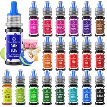 20 Colors Bath Bomb Soap Dye by Wayin - Food Grade Liquid Colorant for DIY Crafts