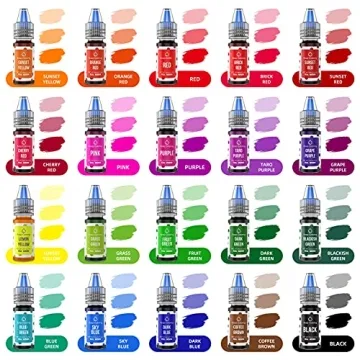 20 Vibrant Bath Bomb Soap Dyes - Safe & Easy to Use