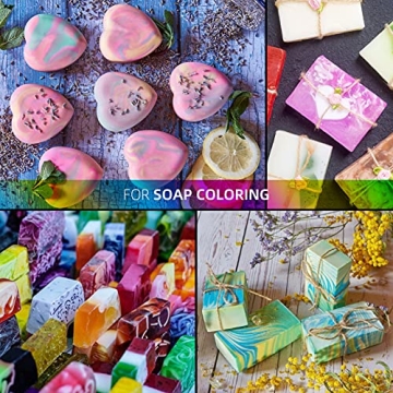 20 Vibrant Bath Bomb Soap Dyes - Safe & Easy to Use