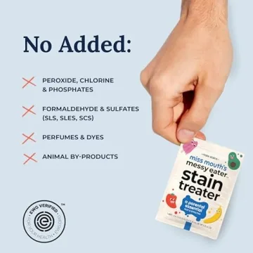 Miss Mouth's Messy Eater Stain Treater Spray - 4oz & 10 Wipes Stain Remover - Newborn & Baby Essentials - No Dry Cleaning Food, Grease, Coffee Off Laundry, Underwear, Fabric