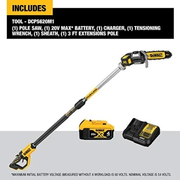 DEWALT 20V MAX XR Pole Saw 15-Foot Reach Brushless Motor