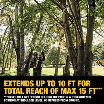 DEWALT 20V MAX XR Pole Saw 15-Foot Reach Brushless Motor