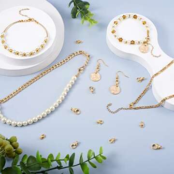 Pandahall 100Pcs 18K Gold Plated Lobster Claw Clasps for Jewelry