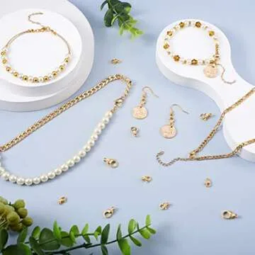 Pandahall 100Pcs 18K Gold Plated Lobster Claw Clasps for Jewelry