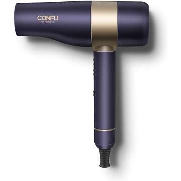Ionic Hair Dryer with 110,000 RPM Motor & Auto-Cleaning