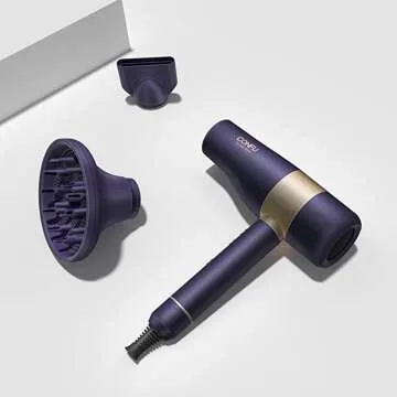 Ionic Hair Dryer with 110,000 RPM Motor & Auto-Cleaning