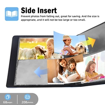 Elegant 4x6 Photo Album with Customizable Cover Window