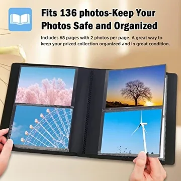 Elegant 4x6 Photo Album with Customizable Cover Window