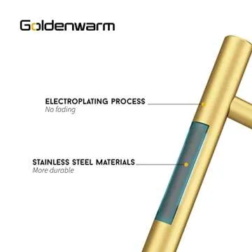 goldenwarm Brushed Brass Cabinet Pulls - Stylish Handles