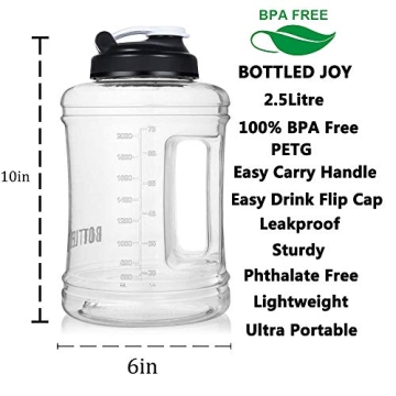 VENNERLI Reusable 64 OZ Water Jug BPA-Free Sports Bottle