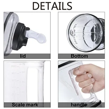 VENNERLI Reusable 64 OZ Water Jug BPA-Free Sports Bottle