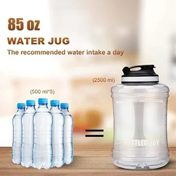 VENNERLI Reusable 64 OZ Water Jug BPA-Free Sports Bottle