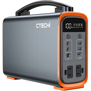 Portable Power Station, 240Wh Lifepo4 Generators for Home Use, 240W Emergency Power Supply, 75000mAh...