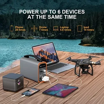 Portable Power Station 240Wh LiFePo4 for Camping