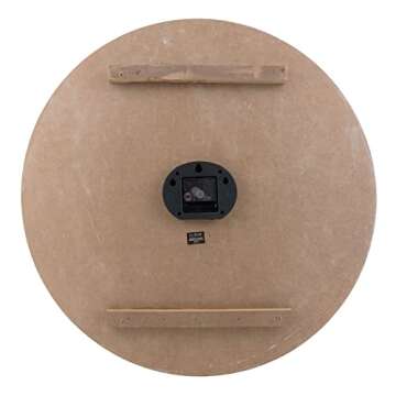 La Crosse Clock 23.5 Inch Round Blue Coastal Decorative Quartz Wall Clock (404-4060)