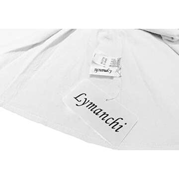 lymanchi Toddler Girl Cotton Linen Ruffle Halter Sleeveless Casual Kids Dresses 818 White 110