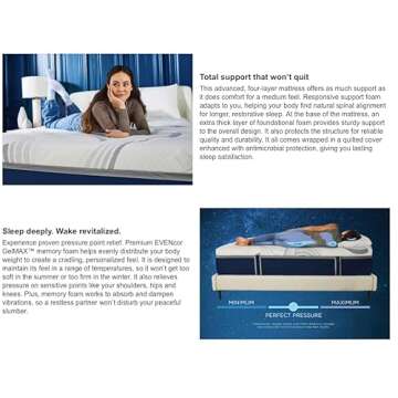 Novaform 14” ComfortGrande Gel Memory Foam Mattress
