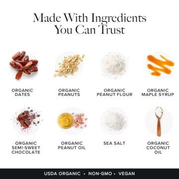 Truvani Plant Based Snack Bars | Peanut Butter Chocolate Chip | Vegan