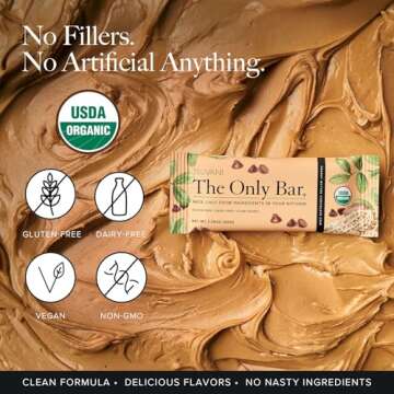 Truvani Plant Based Snack Bars | Peanut Butter Chocolate Chip | Vegan