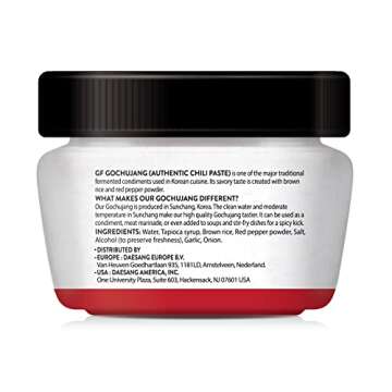 Chung Jung One O'Food Gluten-Free Gochujang Korean Red Chili Pepper Paste Hot Sauce, Spicy, Sweet and Savory Fermented Condiment