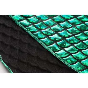 Funna Mermaid Costume for Girls Mommy and Me Princess Dress with Ears Headband, 4T Purple