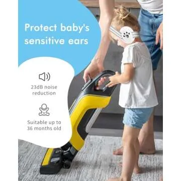 NECTAR BABY Baby Ear Protection, Noise Cancelling Headphones for Babies, Noise Reduction Ear Muffs for Infant and New Born Toddlers up to 36 Months, Bebe Airplane Travel Essential Sound Proof Ear Muff