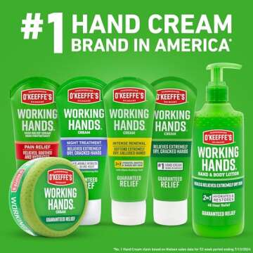 O'Keeffe's Working Hands Intense Renewal Hand Cream, 3oz Tube (Pack of 1) - Softens and Smooths Extremely Dry, Callused Hands