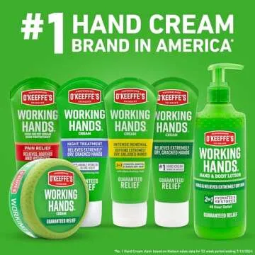 O'Keeffe's Working Hands Intense Renewal Hand Cream, 3oz Tube (Pack of 1) - Softens and Smooths Extremely Dry, Callused Hands