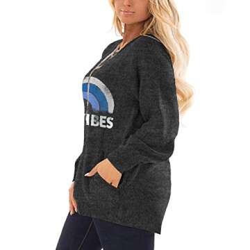 DOLNINE Womens Plus Size Tops 4X Fall Winter Sweatshirts Pockets Tunics Blouses CYBE-28W