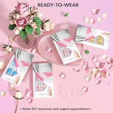 Hot Pink Press On Nails Short Square by KXAMELIE