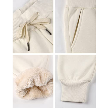 Stylish Yeokou Sherpa Lined Sweatpants for Women