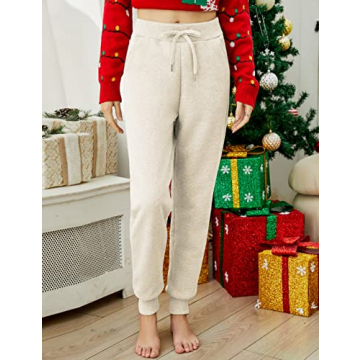 Stylish Yeokou Sherpa Lined Sweatpants for Women