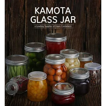 KAMOTA 12 oz Mason Jars with Lids, 24 Pack Set