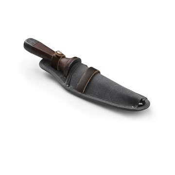 Barebones Hori Hori Ultimate - Garden Knife with Double-Edged Tempered Steel Blade, Walnut Handle, Ambidextrous Use, Japanese Knife Garden Tool for Weeding and Gardening (Tool & Sheath)