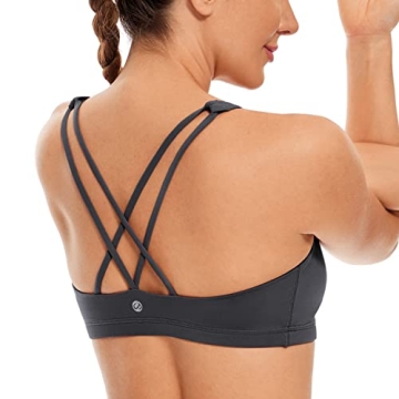 CRZ YOGA Women's Wirefree Sports Bra - Comfort & Style for Yoga