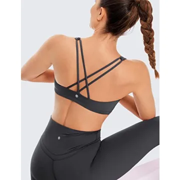 CRZ YOGA Women's Wirefree Sports Bra Comfortable Yoga Wear