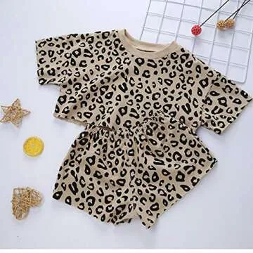Adorable Toddler Leopard Print Summer Outfit for Girls