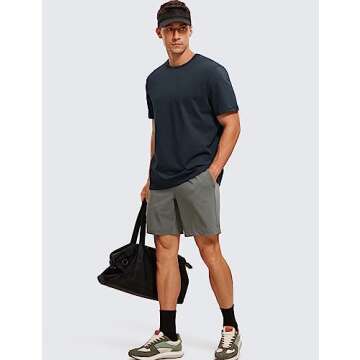 Comfortable Men's Short Sleeve Tee for Workouts and Casual Wear